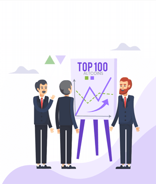 Cryptobulls Top 100 logo Get tailored strategies and expert advice to start risk-free cryptocurrency trading